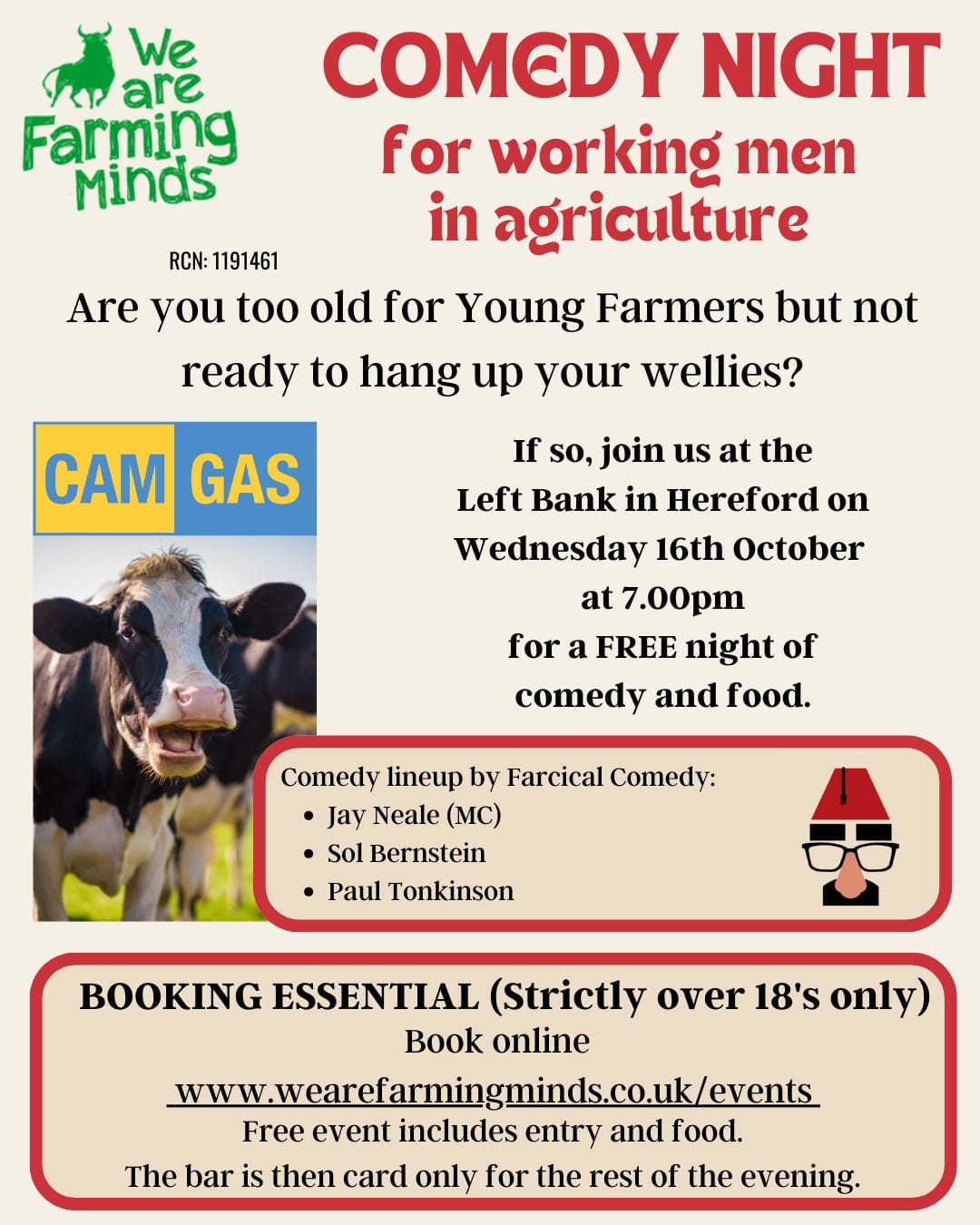 Working Men in Agriculture Comedy Night