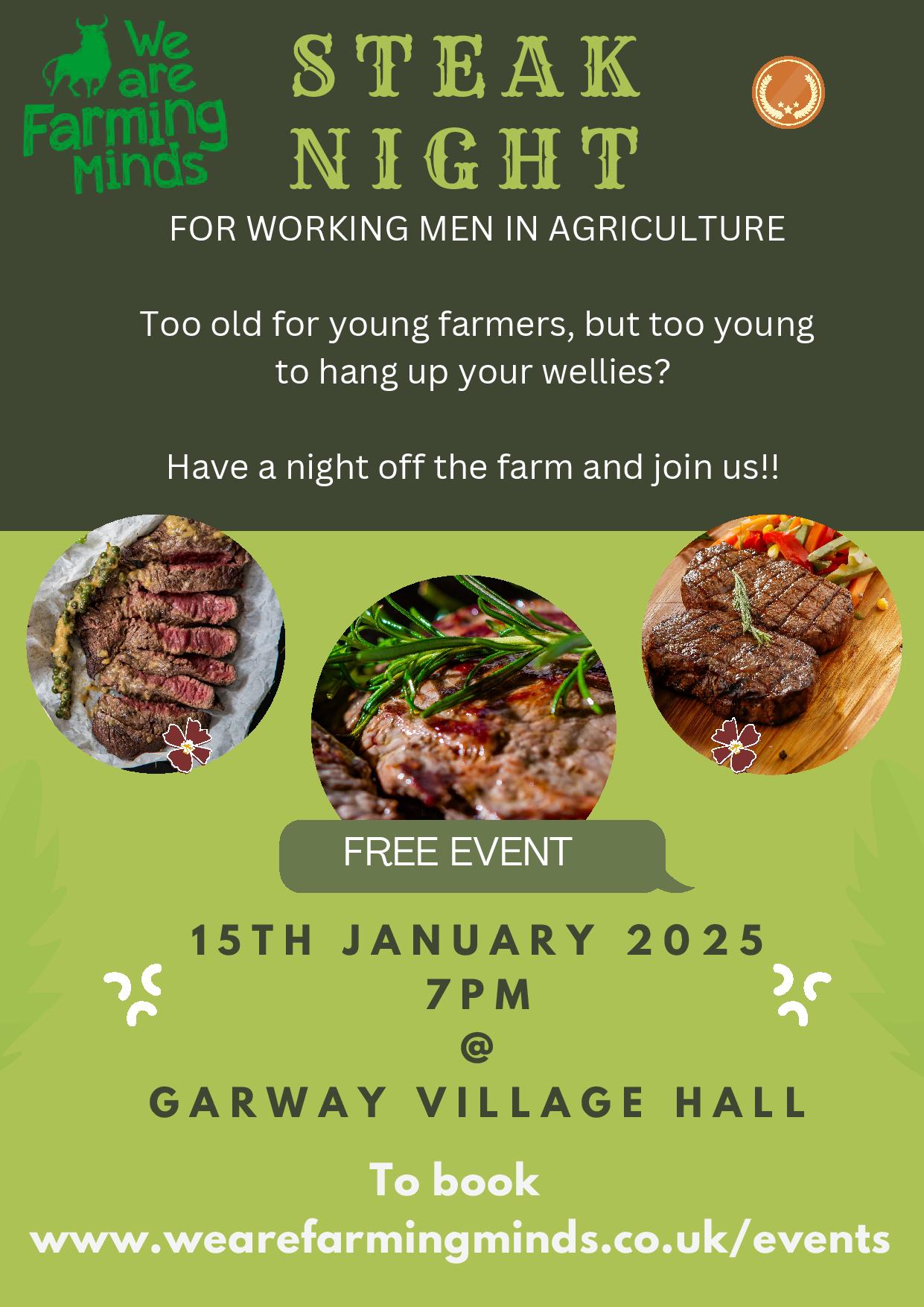 Men in Agriculture - Steak Night